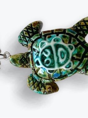 Puerto Rico Taino Sun Sea Turtle Pendant.